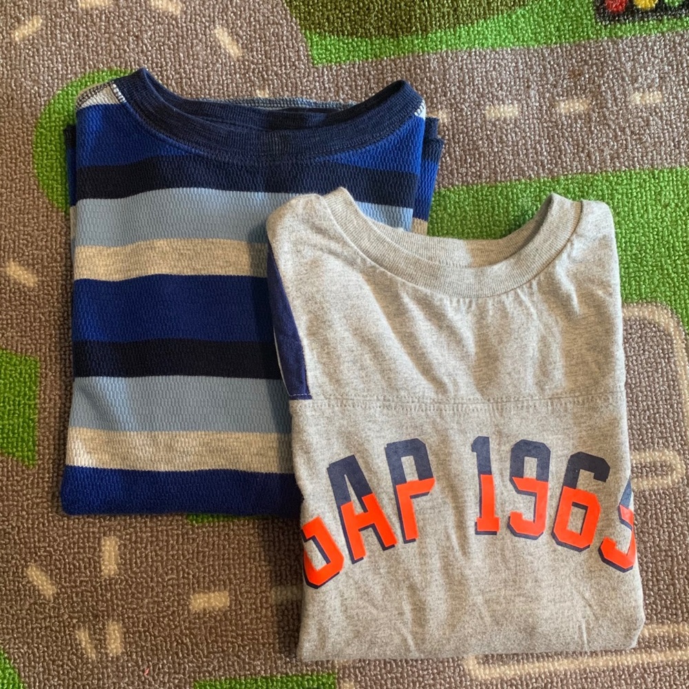 2 long sleeve GAP shirts